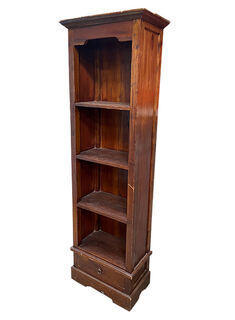 Bookshelf #2 Dark Wood Slender (H: 1.8m x W: 0.58m x D: 0.33m)