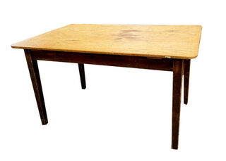 Kitchen Table #10 Kauri Top Dark Legs (H: 0.8m x W: 1.4m x D: 0.9)