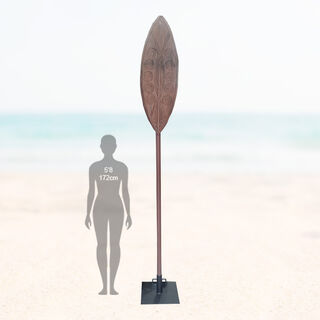 Carved Island Paddle (H: 2.9m x W: 0.4m)
