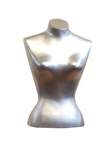 Torso #7 Woman Silver (H: 0.53m)
