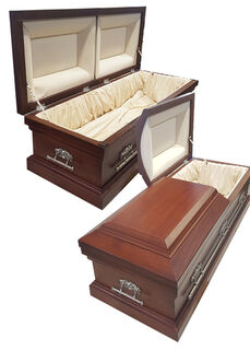 Coffin #18  Large Wood (L: 2.16m x W: 0.87m x H: 0.70m)