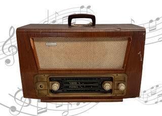 Radio Wooden Large #1 Ultimate w/ Handle (H: 35cm x L: 57cm x W:30cm)