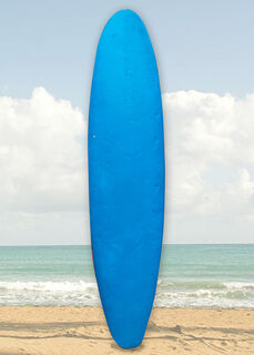 Surfboard Longboard Blue (H: 2.4 x W: 0.6m)