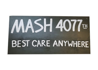 MILITARY SIGN 'Best Care Anywhere (W: 1.45m x H: 0.8m)