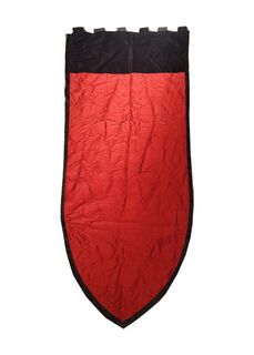 Banner - Red and Black Plain 2.2m x 0.72m