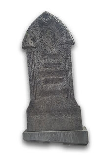 Gravestone Large B - Crooked Engraved (H: 1.45m x W: 0.7m)