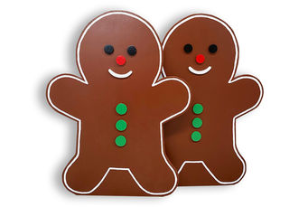 Gingerbread Men Cut-out (H: 70cm x W: 53cm)