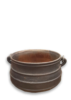Cauldron Small Metal no lid (H: 18cm D: 24cm)