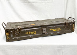 Military Box #4 Large Brown Metal (L: 85cm x W: 26cm x H: 15cm)