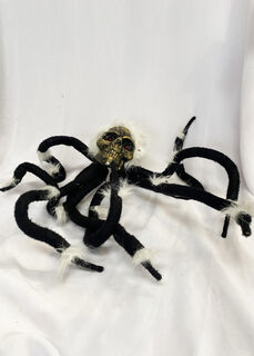 Spider Skeleton Head Black + White (0.6m Span)