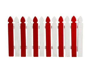 Candy Cane Picket Fence (H: 0.7m x W: 1.1m)