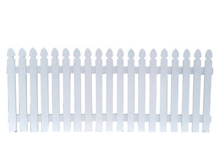 Large White Picket Fence (L: 2m x H: 0.9m)
