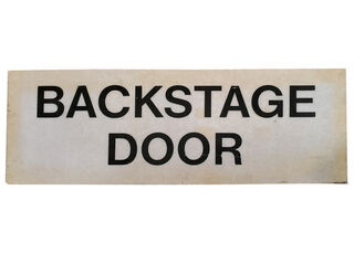 SIGN Small: Backstage Door (H: 22cm W: 60cm)