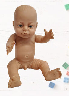 Anatomically correct New-born Baby Doll Lighter Skinned Male