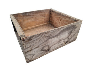 Large Wooden Crate - No Handles (L: 69cm x W:  61cm x H: 30cm)