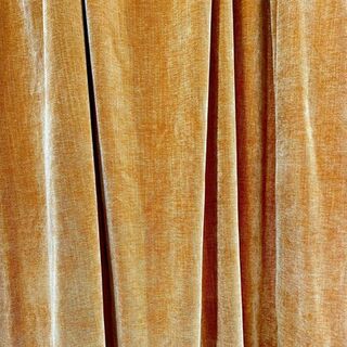 Curtain Gold Velvet w/ pleats (W: 1.7m x H: 2.7m) w/ Eyelets