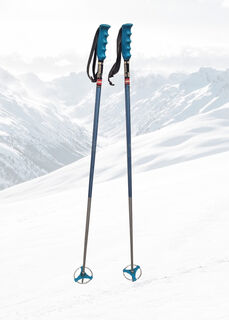 Ski Poles - Jaspo - Blue (L: 1.23m)