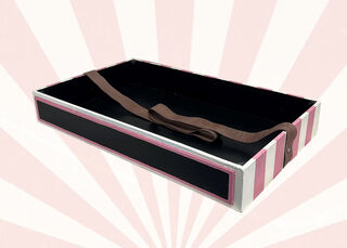 Vending Tray Cream & Pink w/ Chalk Board Front (L: 76cm x W: 45cm x H: 10cm)