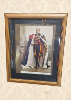 Portrait of King George V Framed (H: 57cm x W: 47cm)