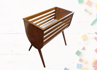 Wooden Slatted Bassinet / Manger (L: 85cm x H: 84cm x W: 55cm)