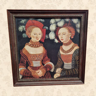 Princesses Of Saxony Framed Print (H: 34cm x W: 34cm)