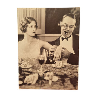 Black & White 1920’s Couple Poster (H: 52cm x W: 39cm)