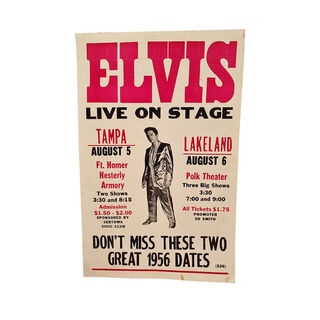 Elvis Concert Poster (H: 56cm x W: 36cm)