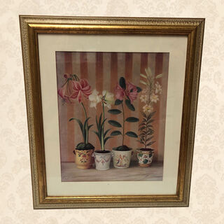 Flowers Print by Fe de Villeneuve Framed (H: 80cm x W: 69cm)