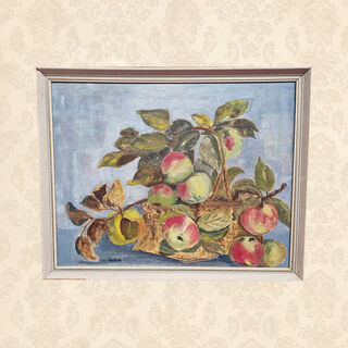 Apple Branch Painting Framed (H: 40cm x W: 49cm)