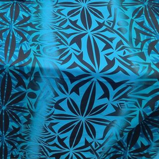 Tropical Island Fabric Drop Blue (H: 3m x W: 1.45m) One End Sleeved