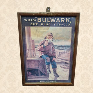 Retro Cigarette Ad - Will’s “Bulwark” Framed Print (H: 30cm x W: 23cm)