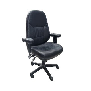 Office Chair #3 Black Modern (H: 114cm x W: 70cm X D: 50cm)