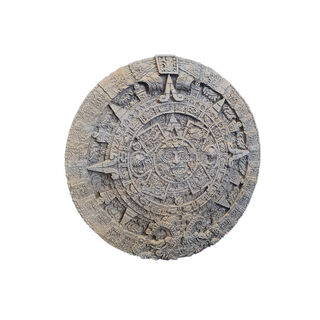 Aztec Sun Stone Wall Hanging Round (Dia: 29cm)