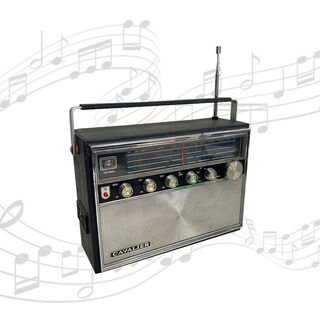 Radio Small #19 Cavalier 40’s Black & Chrome (H: 28cm x L: 33cm x D: 13cm)