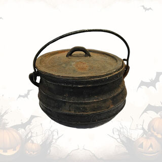 Cauldron Medium Cast Iron w/ Nubs (Pot H: 18cm x Dia: 26cm)