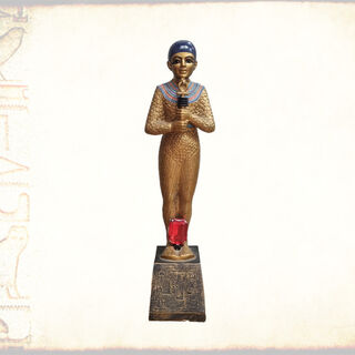 Egyptian God Ornament - Ptah (H: 24cm x L: 5cm x W: 7cm)