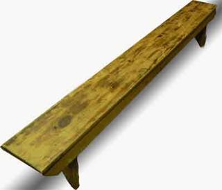 School Bench #3  Long (H: 40cm D: 27cm W: 235cm)