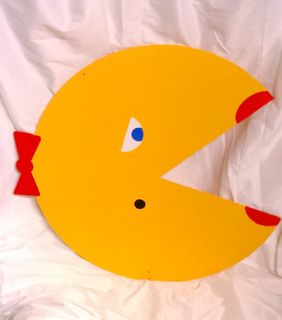 Ms Pacman Wooden On Stand (1.65 Tall x 75cm Diameter)