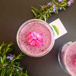 Japanese Sencha Blueberry Smoothie