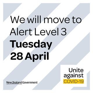 UPDATE - NZ Move to Level 3 on Tuesday 28 April 2020