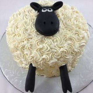 Baa Baa White Sheep Cake
