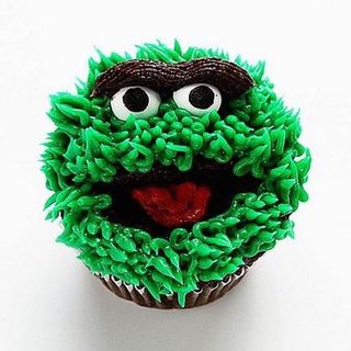Oscar The Grouch Cupcakes