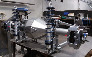 RX7 drag race 9 inch on 4 bars