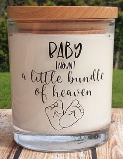 Baby (Noun) A Little Bundle Of Joy Candle