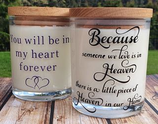 Personalised Memorial Candles - Soy Candles - NZ made