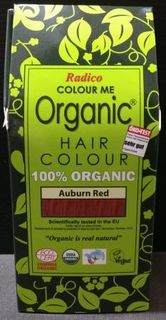 Organic Henna Colour Auburn Red Radico 100 percent Cert 
