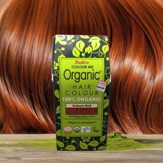 Organic Henna Colour Auburn Red Radico 100 percent Cert 