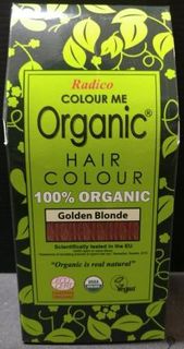 Organic Henna Colour Golden Blonde Radico 100 percent Cert 