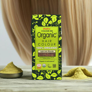 Organic Henna Color Light Ash Blonde Radico 100 Percent Cert