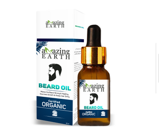 Certified Organic Beard Growth Oil for Men 30ml | Amazing Earth